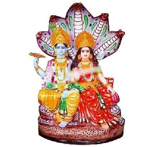 Fiber Lakshmi and Vishnu Statue