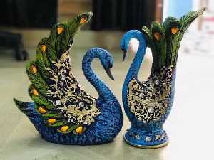 Resin Antique Peacock Statue