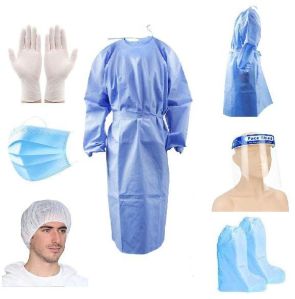 Disposable PPE Kit with Coverall Gown