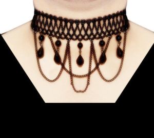 beaded choker necklace