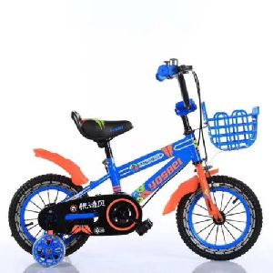 14 Inch Blue & Orange Kids Bicycle
