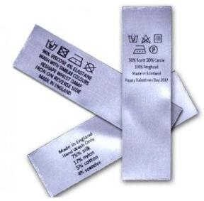 Printed Garment Label