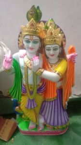 marble radha krishna statue