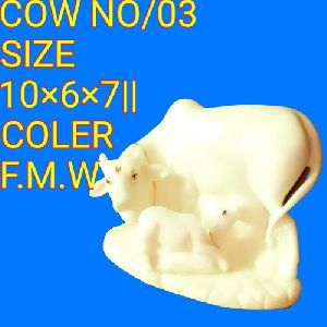 Cow resin Statue