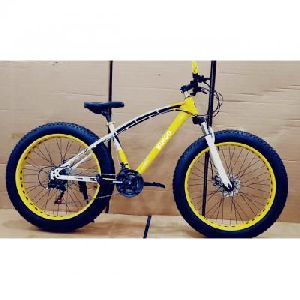 Yellow 21 Gears Sleek Fat Tyre Cycle
