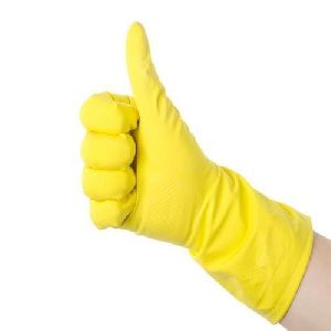 household rubber gloves