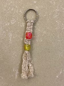 Handmade Designer Macrame Key Chain with Pearl
