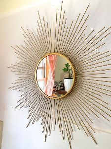 Sunburst Wall Hanging Mirror