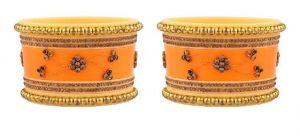 indian traditional handmade kundan bridal bangle set