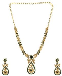 Indian Bollywood Crystal Austrian Diamond Choker Necklace Set