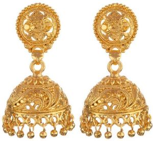 Indian Bollywood Jhumka Wedding Bridal Dangle Earring Jewelry Set