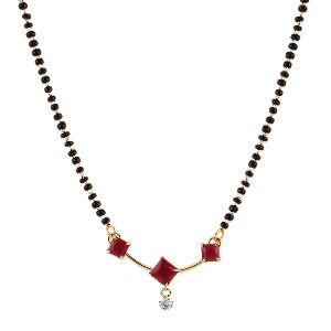 women cubic zirconia pendant mangalsutra