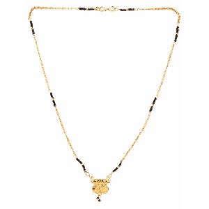 women gold plated ethnic temple coin maharashtrian mangalsutra