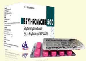 Erythromycin Stearate 500mg Tablets