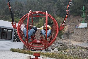 Reverse Bungee Jumping Setup