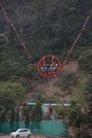 Reverse Bungee Jumping Setup