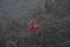 Reverse Bungee Jumping Setup