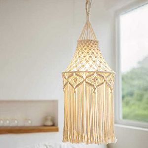 Macrame lamp shade