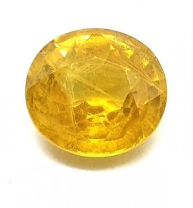 3.30 Ct 3.50 Ratti Natural Certified Yellow Sapphire Excellent Quality