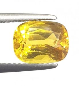 3.55 Ct 4 Ratti Certified Earth Mined Yellow Sapphire