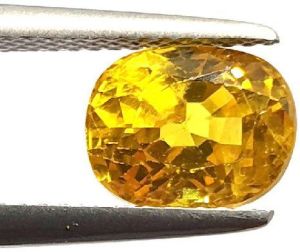 3 Ct Natural Certified Clean Transparent Yellow Sapphire Premium Quality