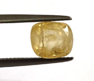 4.21ct Natural Certified Ceylon Yellow Sapphire Pukhraj Loose Gemstone