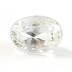 4.85ct Certified Unheated Untreated Ceylon Natural White Sapphire