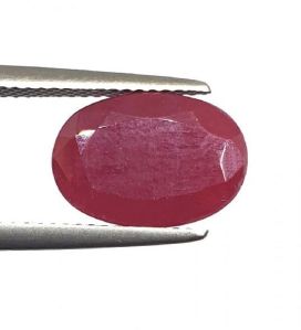 6.05 Ct 6.50 Ratti Natural Untreated Certified Ruby Earth Mined