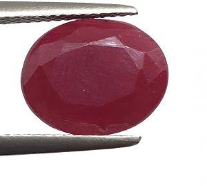 6.10 Ct 6.50 Ratti Natural Untreated Certified Ruby Earth Mined