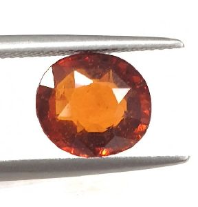 Natural unheated untreated ceylon hessonite garnet stone certified 4.65 ct