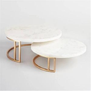 Marble Double Tier Cake Stand