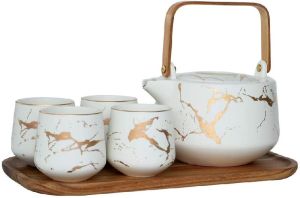 marble tea set