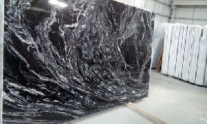 Forest Black Granite Slab