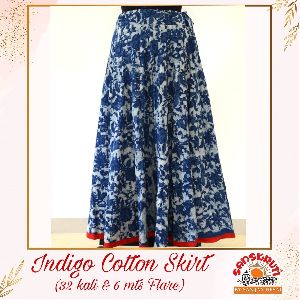 Indigo Cotton Skirts