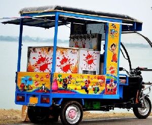 Electric Rickshaw Food Cart