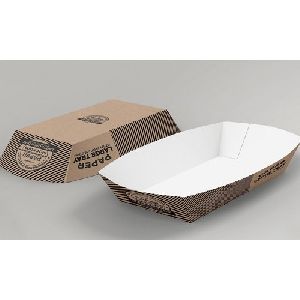 Disposable Printed Paper Food Tray