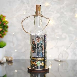 Glass LED Bottle Lamp