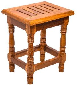 Teak Wooden Visitor Stool