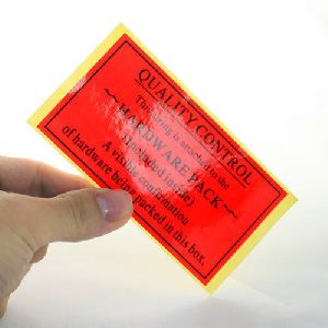Adhesive Printed Label