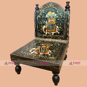 Indian Traditional Painted Pida Chair