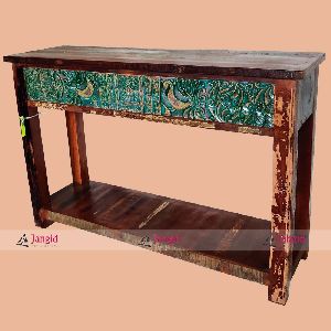 Indian Wooden Carved Console Table Wholesale
