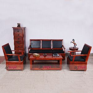 Indian Wooden Living Room Sofa Set Design by Jangid Art