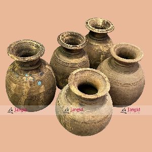 Oriental Indian Ancient Water Pots