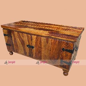 Sheesham Wooden Baul Madera Storage Box