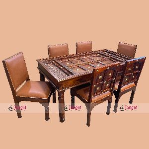 Sheesham Wooden Dining Table Set India
