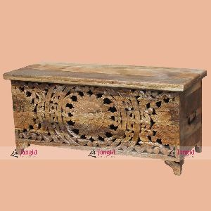 Solid Mango Wooden Carved Box