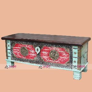 Traditional Wooden Trunk Storage Box