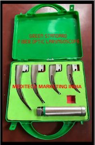 Green Standard Fiber Optic Laryngoscope Sets