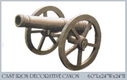 Cast Iron Decorative Canon