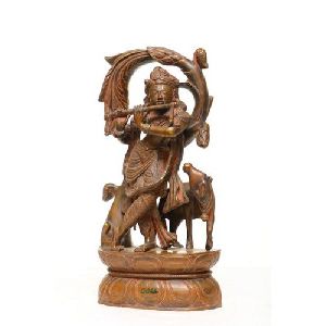 14 X 8 Inch Bronze Krishna Statue